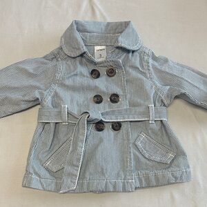 ⭐️ Carter's - Gray Striped Pea Coat for Kids/babies